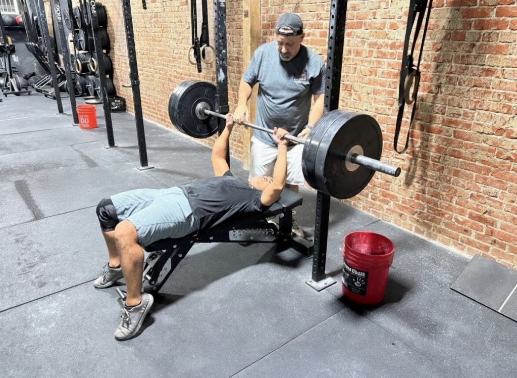 altadena crossfit trainer max working w client